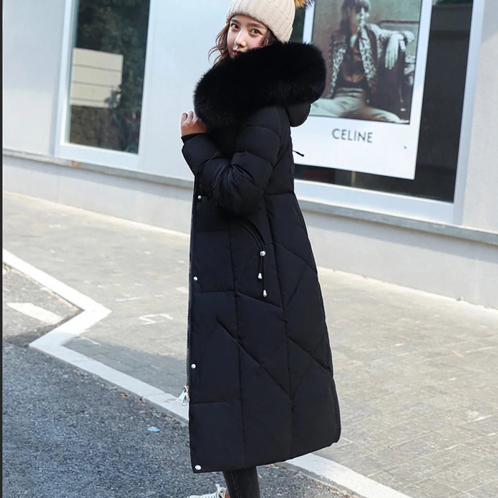 Down Cotton Coat black