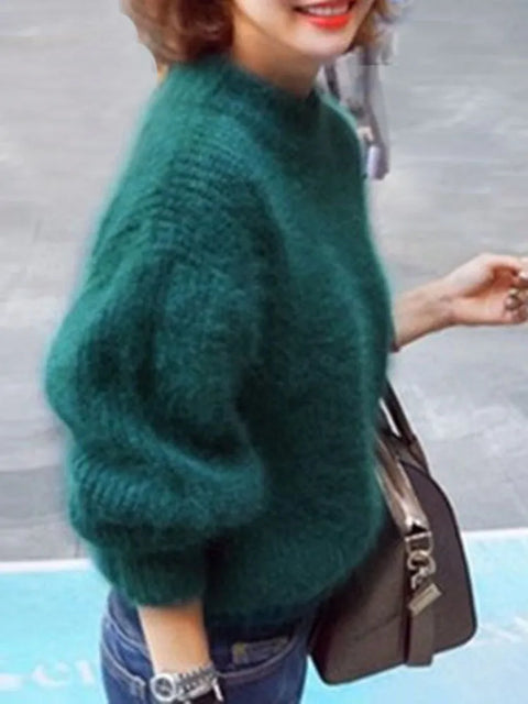 Fluffy Sweater green
