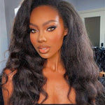 Luxury Kinky Straight Lace Front Wig – Natural Look, Full Volume & Soft Texture