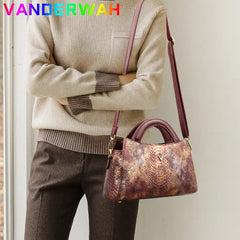 High Quality Crocodile Pattern Shoulder Bags Large Capacity Handbags and Purses Casual Fashion Messenger Bag