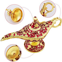 Vintage Legend Aladdin Lamp Magic Genie Wishing Lamp Tabletop Decor Crafts For Home Wedding Decoration Gift For Party Christmas, Birthday