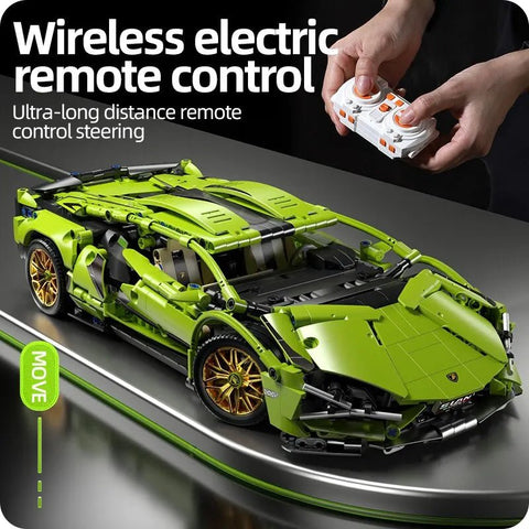 Racing Car Building Blocks 1280pcs Technical Supercar Model Mechanical Speed Vehicle Brick Puzzle Toy Gift