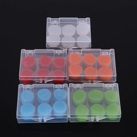 Earplugs Silicone 6-12 Pack Noise Reduction Canceling Sound Insulation Sleep Protection Reusable Set