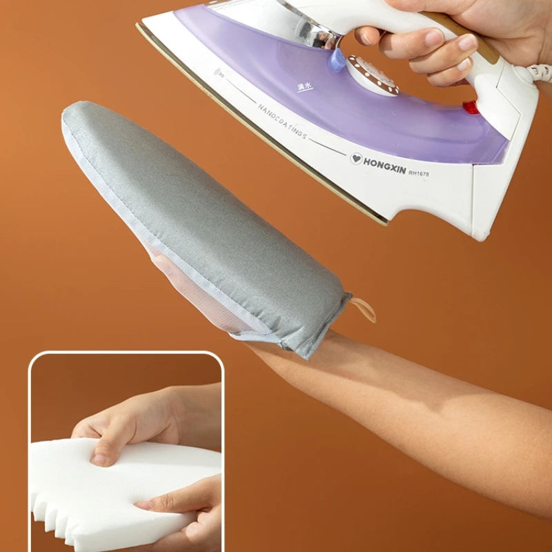 Washable Mini Ironing Board Gloves Anti-Scalding Iron Cover Padded Gloves Home/Travel Heat-Resistant For Use with Garment Steamer Ironing Accessories for Clothes