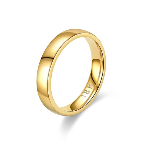 Wedding Ring Women Gold Plated Minimalist Simple Couple Engagement Fashion Jewelry Gift Accessories