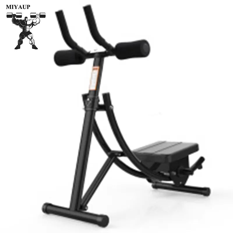 Black  ab exercise machine with 'MIYAUP' branding on a white background