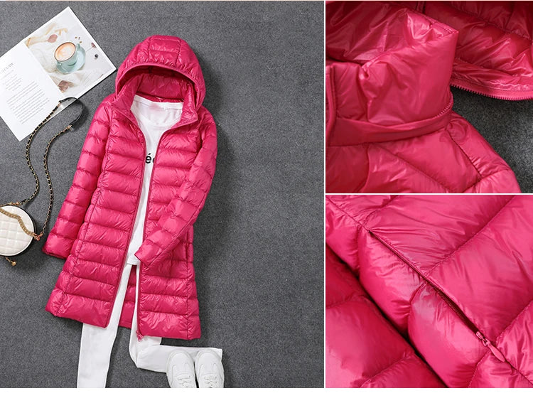 Women’s Hooded Quilted Winter Jacket - Warm, Stylish, & Cozy (M-5XL)