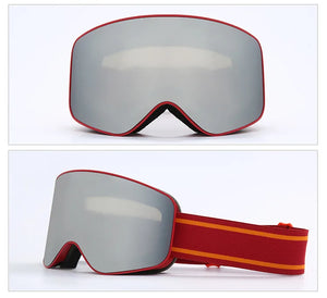 Ski Snowboard Goggles Unisex Skiing Eyewear Mask UV 400 Snow Protection Double Anti-Fog Cylindrical Design