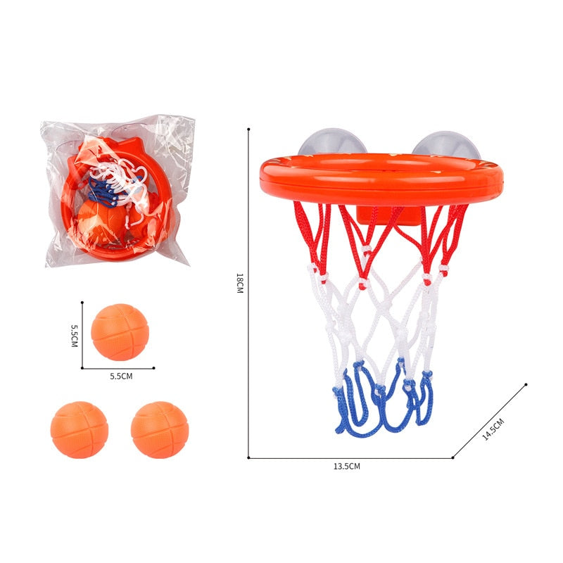 Basketball Hoop for Kids, Bath Toys Fun Basketball Hoop & Ball Set 3 Balls Strong Suction Cup Gift for Kids