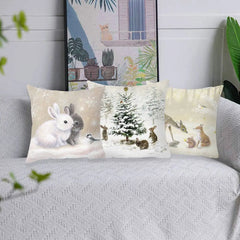 Christmas Pillow Covers Elk Tree  Merry Christmas Decorations For Home Decor Cushion Covers Sofa Decorative Throw Pillow Covers