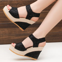 Wedge Sandal black
