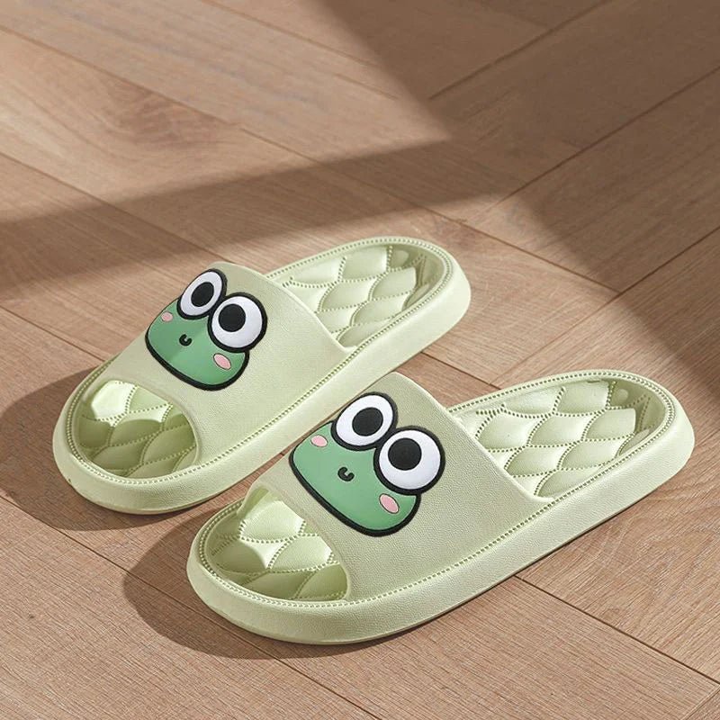 Adorable Frog-Face Slippers – Cute, Comfortable & Stylish Slide Sandals