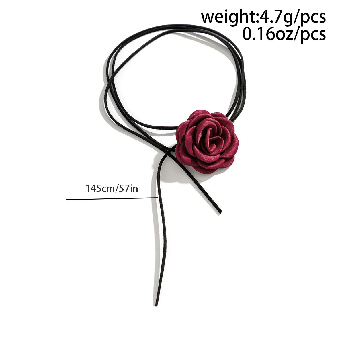 Chic Floral Choker Wrap String Necklaces in Stunning Colors Elegant Adjustable String Choker