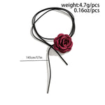 Chic Floral Choker Wrap String Necklaces in Stunning Colors Elegant Adjustable String Choker