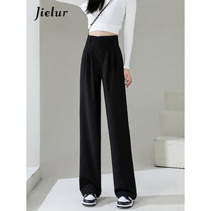 High Waist Double Buttons Wide Leg Pants Various Colors