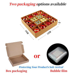 42 &44 Packs Christmas Tree Ornament Balls 6cm & 3cm Christmas Tree Balls Multicolor Christmas Tree Ornament Set for Home Office