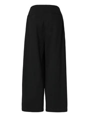 High Waist Pleated Irregular Long Wide Leg Pants Loose Fit Pants for Women