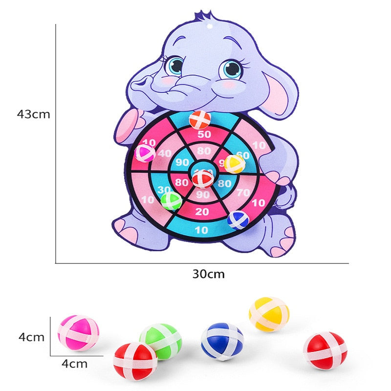 Sticky Ball Dart Board Educational Target Sports Toys Family Interactive Throw Party Game Kids Gift