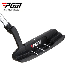 Black golf putter with PGM logo on a white background
