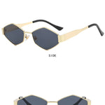 New Fashion Sunglasses UV400 Polygon Trendy Celebrity Eyewear Retro Sun Glasses