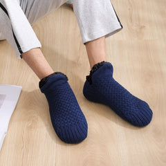 Winter Warm Slipper Socks for Women Thick Wear-Resistant Fine Stitching Anti-friction Cold Resistant Knit Slipper Unisex Socks