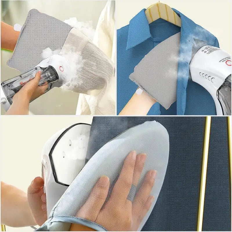 Washable Mini Ironing Board Gloves Anti-Scalding Iron Cover Padded Gloves Home/Travel Heat-Resistant For Use with Garment Steamer Ironing Accessories for Clothes