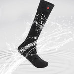 Electric Heated Socks With Battery Case Winter Warm Heating Socks 65℃ Snowmobile Heated Skiing Sock with Controllable Buttons