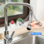 Flexible Faucet Extension 2 Modes 360° Rotatable High Pressure Faucet Extender Water Saving Bathroom Kitchen Accessory