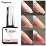 Quick Construction Nail Gel Semi Transparent Jelly Color Nail Gel Polish Strengthener Soak Off UV LED Nude Pink Gel