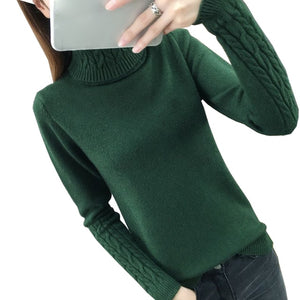 Turtleneck Pullovers Long Sleeve Sweater