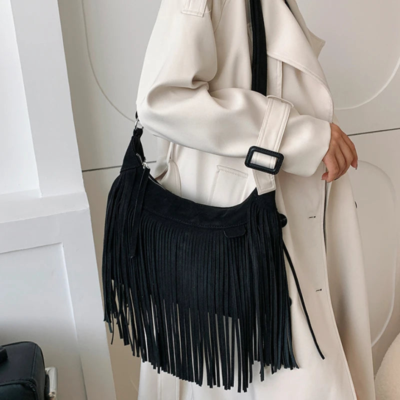 Tassel Y2K Bag Crossbody Bag New Fashion Retro Party Bags Luxury Handbags