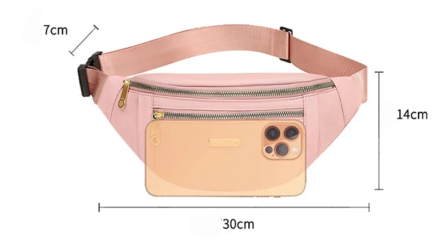 Fannie Pack Waist Bag For Both Men And Women Multifunctional Large Capacity Wear-Resistant Travel Pouch