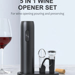 Electric Wine Bottle Opener Automatic Wine Corkscrew Rechargeable Wine Opener with Charging Base Wine Opening Tools