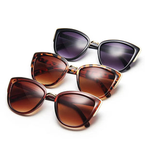 Cat-Eye Sunglasses for Women Vintage Gradient UV400 Sunglasses