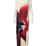 Stunning Strapless Printed Maxi Dress - Chic Women's Beach Robe