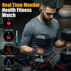 Bluetooth Call 1.39" Smart Watch Men's Sports Fitness Tracker Watches Stainless Steel or Rubber Band Waterproof Smartwatch for Android IOS