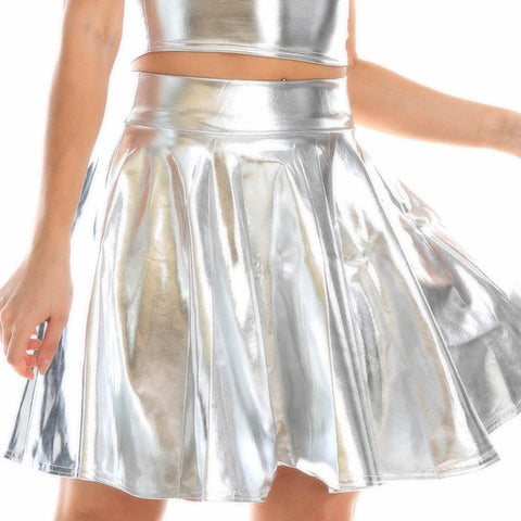 Pleated Flared Mini Skirt Women Casual Party Cosplay Concert Festival Summer Fashion Skirt
