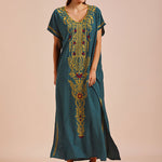 Boho Dress, Plus Size Summer Dress for Women, Bohemian Maxi Tribal Hippie Dress