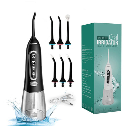 Water Flosser Dental Jet 300ml Teeth Whitening Oral Care Portable Rechargeable Gift