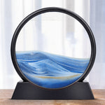 Moving Sand Art 3D Hourglass Frame Deep Sea Sandscape In Motion Home Decor