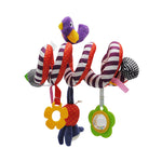Baby Spiral Car Seat Toy, Keeps Baby Busy, Hanging Rattling Toy For Baby Stroller or Crib Cartoon Toy  for Newborns Toddlers