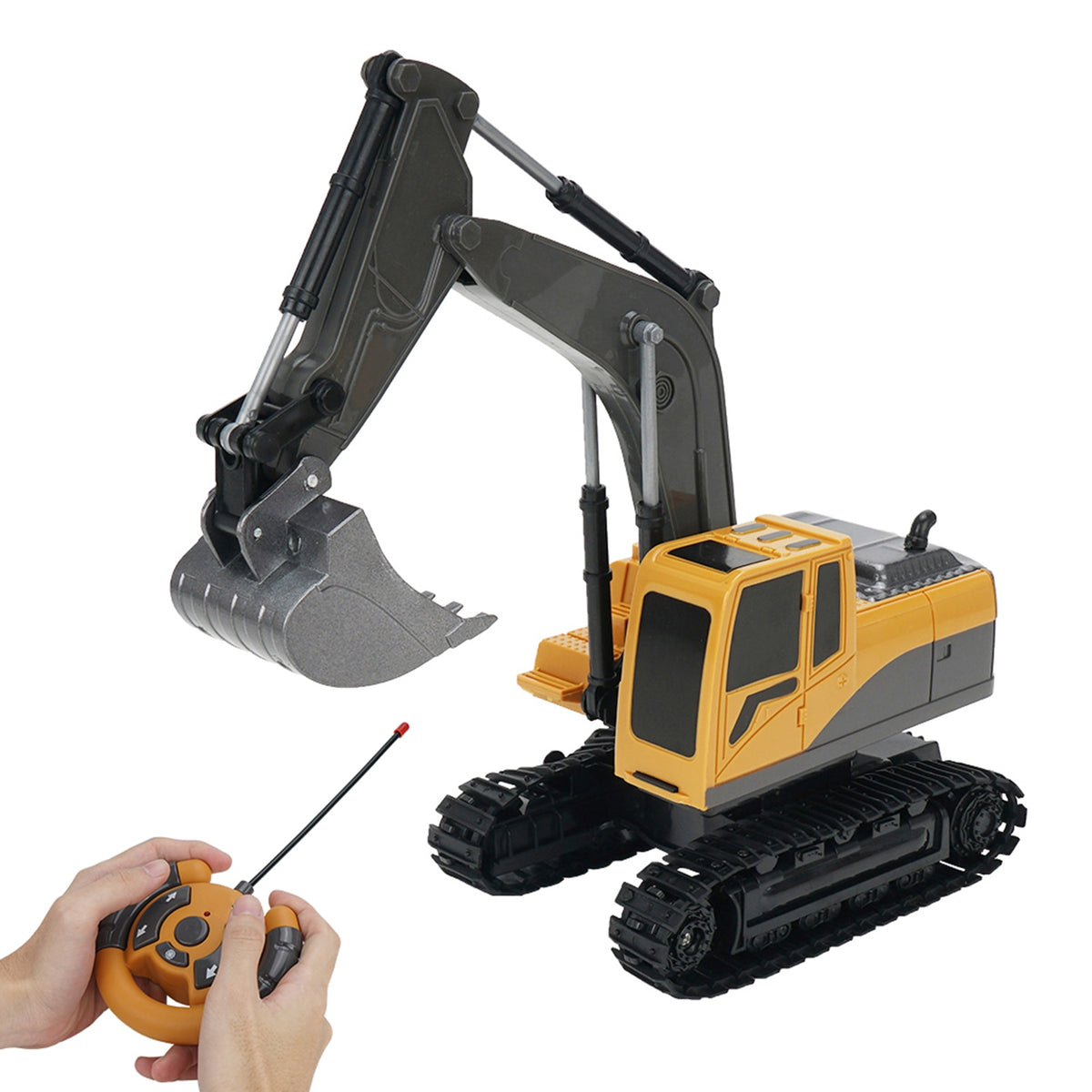 RC Excavator Bulldozer Vehicle Kids Educational Remote Control Construction Toy Gift