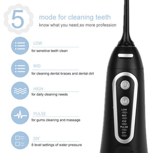 Dental Water Jet 300ML Water Flosser Teeth Whitening