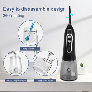 Dental Water Jet 300ML Water Flosser Teeth Whitening