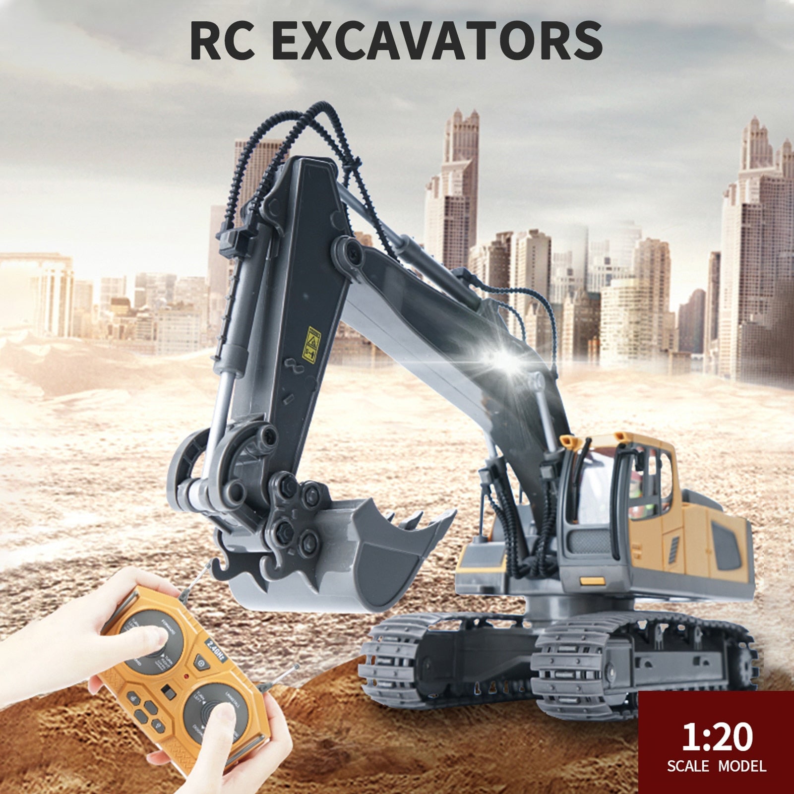 Excavator Bulldozer RC Vehicles Educational Toy
