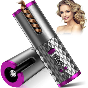 Professional Iron Hair Curler USB Rechargeable Rotating Hair Styling Tools