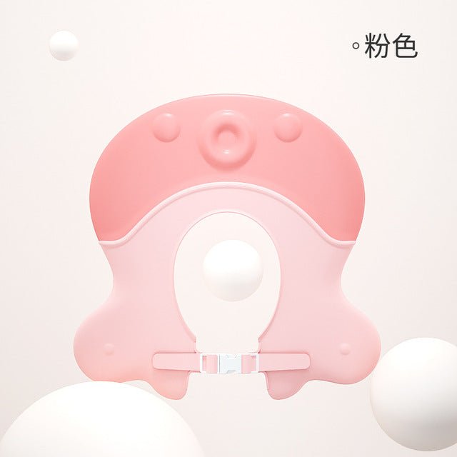 Baby Shower Cap Adjustable Toddler Silicone Hair Washing Visor Shampoo Eye Protection Boys Girls