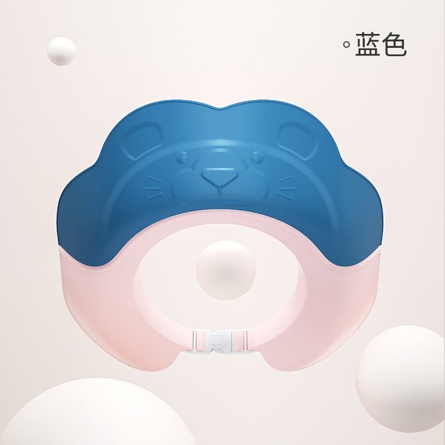 Baby Shower Cap Adjustable Toddler Silicone Hair Washing Visor Shampoo Eye Protection Boys Girls