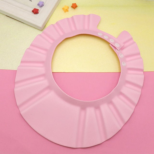 Baby Shower Cap Adjustable Toddler Silicone Hair Washing Visor Shampoo Eye Protection Boys Girls