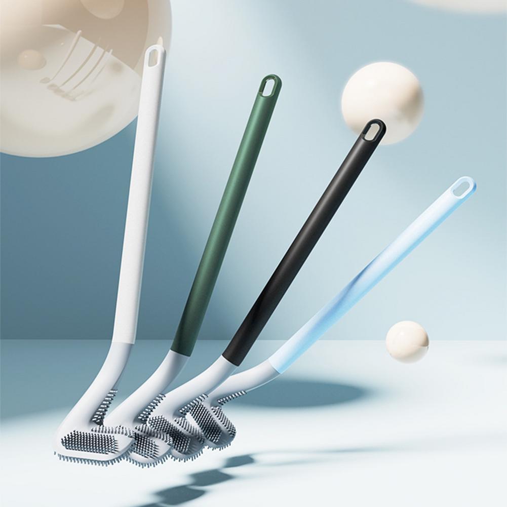 Silicone Toilet Brush Golf Club Design Toilet Cleaning Brush Modern Hygienic Bathroom Accessories